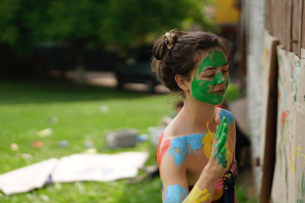 Pomalowana dziewczyna